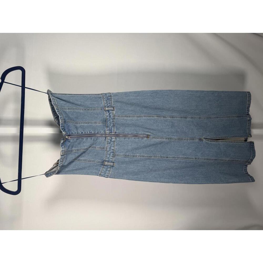 NWT Steve Madden Denim Strapless Midi Dress Size S - Picture 3 of 5